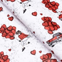 Бумага упаковочная  глянцевая "Только для тебя", двусторонняя, 60 х 90 см