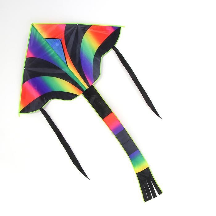 Воздушный змей «Радуга», с леской, МИКС