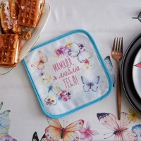 Прихватка Этель "Мамуля" 19х19 см, 100% хл, саржа, ватин 250 г/м2