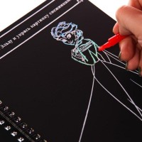 Гравюры для девочек «Холодное сердце», набор для творчества, голографический фон, 10 гравюр