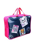 Папка с ручками текстильная А4, 350 х 270 х 100 мм, Calligrata TOP "Котики"