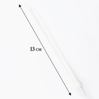 Свечи в торт «Ройс», 6 шт., высокие, 13 см, жемчужный металлик