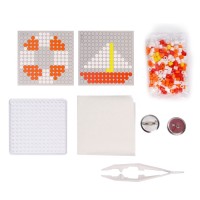 Термомозаика «Кораблик» с пинцетом, значком