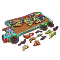 Пазл-головоломка "Грузовик с машинками"