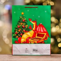 Пакет подарочный "Дракон" , 33 х 42,5 х 10 см