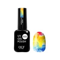 Гель-лаковое покрытие, OLYSTYLE UV Watercolor Drops, с эффектом растекания, 10 мл