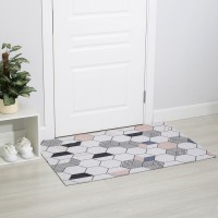 Коврик придверный Доляна «Соты», грязезащитный, вырезной, 80×120 см