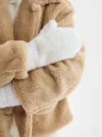 Варежки женские MINAKU, белый, размер 26×12 см