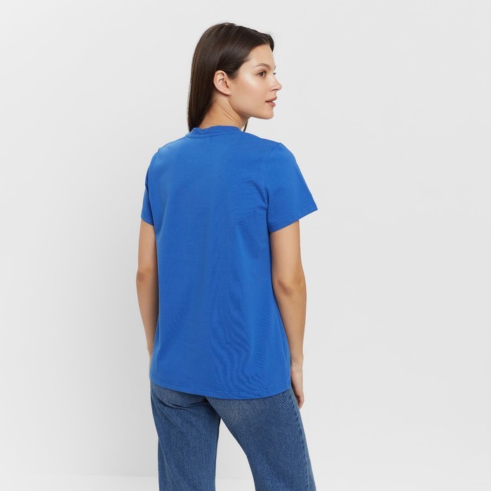 Футболка женская Basic line цвет электро, р-р 44