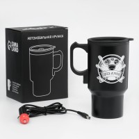 Термокружка автомобильная, 450 мл, «Здесь я рулю», сохраняет тепло 4 ч, 12×17 см