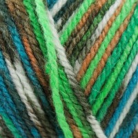 Пряжа "Crazy color" 25% шерсть, 75% акрил 260м/100гр (177 салат-беж)