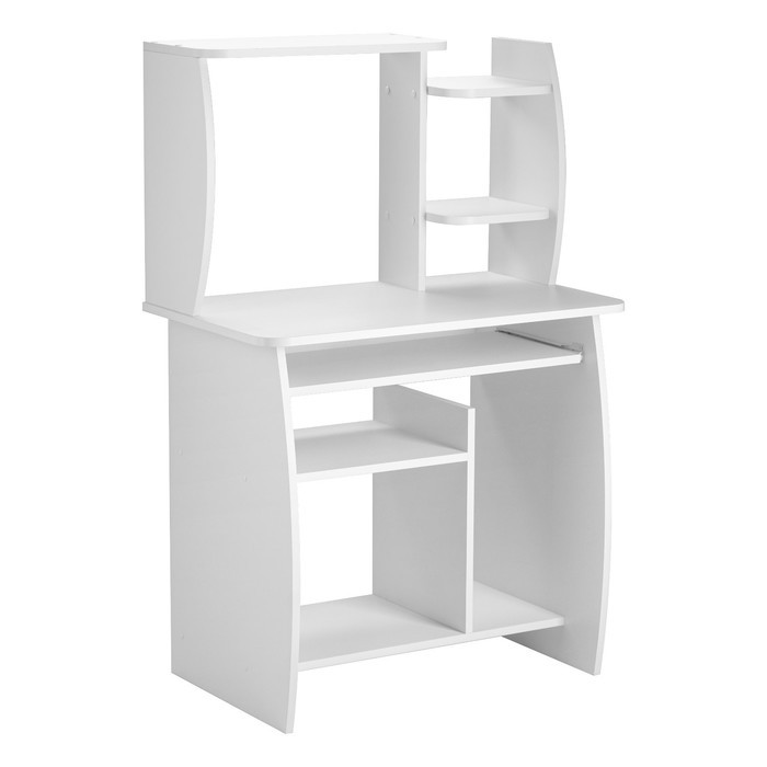 Стол компьютерный маленький «Клик Мебель», 820×480×1265 мм, цвет белый