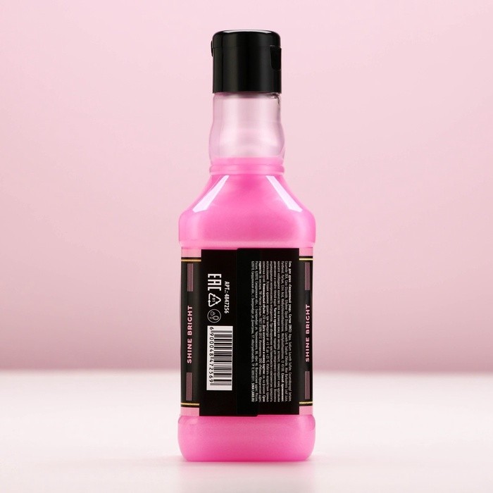 Гель для душа виски Keep calm and think pink, 250 мл, аромат розового вина, Чистое счастье