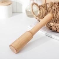 Толкушка «Картофелемялка», 24,5×4,5 см, диаметр рабочей части 3,5 см, бук