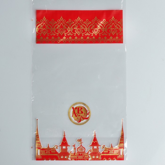 Упаковка под кулич, донная складка, 17×28.4 см, 25 мкм