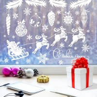 Наклейка для окон «Елочные украшения» , многоразовая, 50 х 70 см