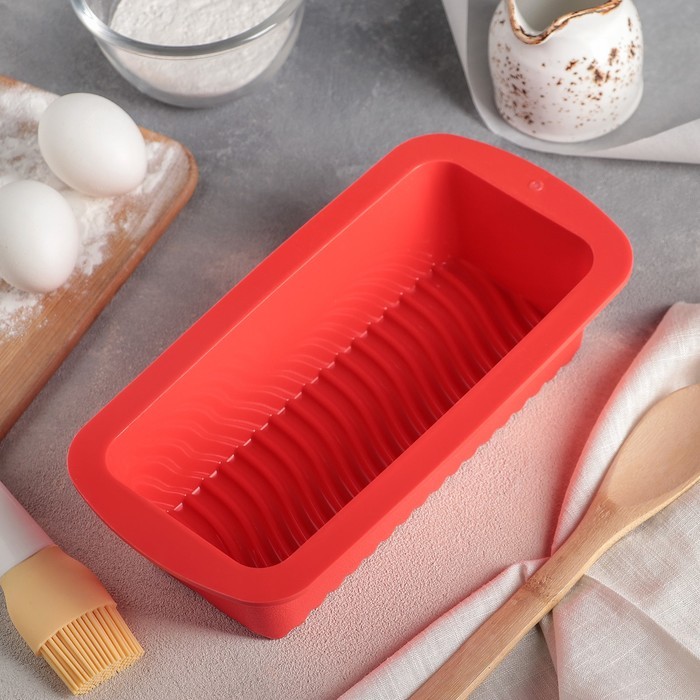 Форма для выпечки Доляна «Хлеб. Полосы», 26×12,5×7 см, цвет МИКС Форма для выпечки Доляна «Хлеб. Полосы», 26×12,5×7 см, цвет МИКС