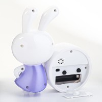 Часы - будильник настольные «Зайка», плавный ход, циферблат d-8.7 см, 15×16 см, АА