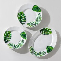 Сервиз столовый Доляна «Лист папоротника», 37 предметов