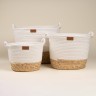 Корзины для хранения SL Home, плетёные, ручной работы, 3 шт., 24×21×17 см, 30×25×22 см, 35×30×27 см
