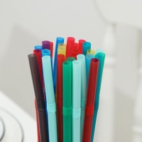 Набор трубочек одноразовых Доляна Jambo, 0,8×24 см, 100 шт, с гофрой, цвет МИКС