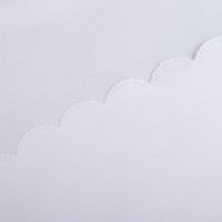 Скатерть однотонная «Доляна» Patterns, d=300, белая