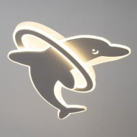 Люстра с ПДУ "Дельфин LED 140Вт 3000-6000К диммер белый 60х60х9 см BayerLux