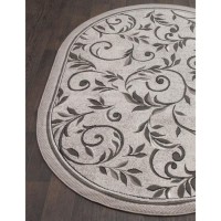 Ковёр овальный Silver d230, размер 180x350 см, цвет light gray