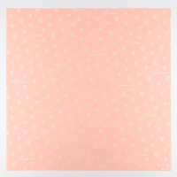 Плёнка упаковочная для цветов «С любовью», матовая, сердца, розовая, 57 х 57 см