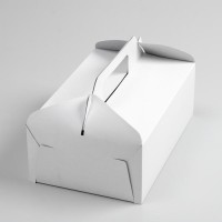 Коробка на вынос, белая, 25 х 16 х 9 см