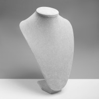 Бюст для украшений QF, 24×19×35 см, h=35 см, серый