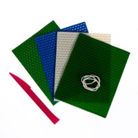 Свеча своими руками из вощины на новый год «Зимний пейзаж», набор для творчества