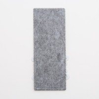 Конверт для столовых предметов «Снежинка» 8х22 см, 100% п/э, фетр, цвет серый