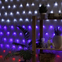 Гирлянда «Сеть» 1.6×1.6 м, IP20, прозрачная нить, 144 LED, свечение «Флаг России», 220 В