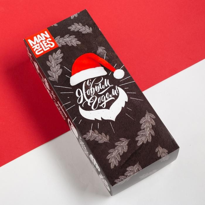 Носки мужские новогодние KAFTAN «С Новым Годом», набор 5 пар, размер 41-44 (27-29 см)