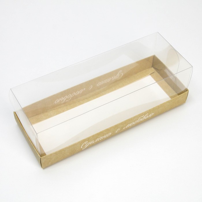 Коробка для десерта «Сделано с любовью» , 22 х 8 х 13,5 см