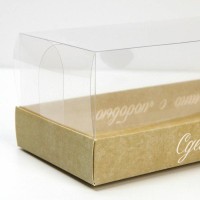 Коробка для десерта «Сделано с любовью» , 22 х 8 х 13,5 см