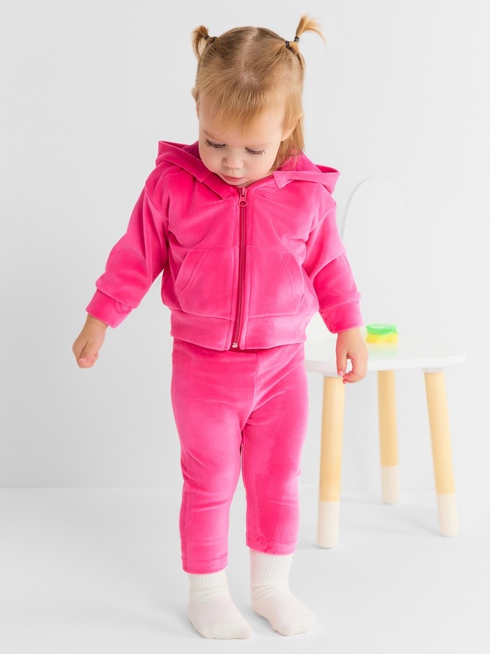 Толстовка для девочки «Крошка Я» Plushy, рост 74-80 см, фуксия Толстовка для девочки «Крошка Я» Plushy, рост 74-80 см, фуксия