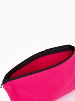 Косметичка на молнии, с ручкой, цвет розовый