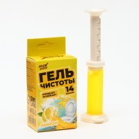 Гелевый освежитель для унитаза с дозатором, Лимон, 60 г