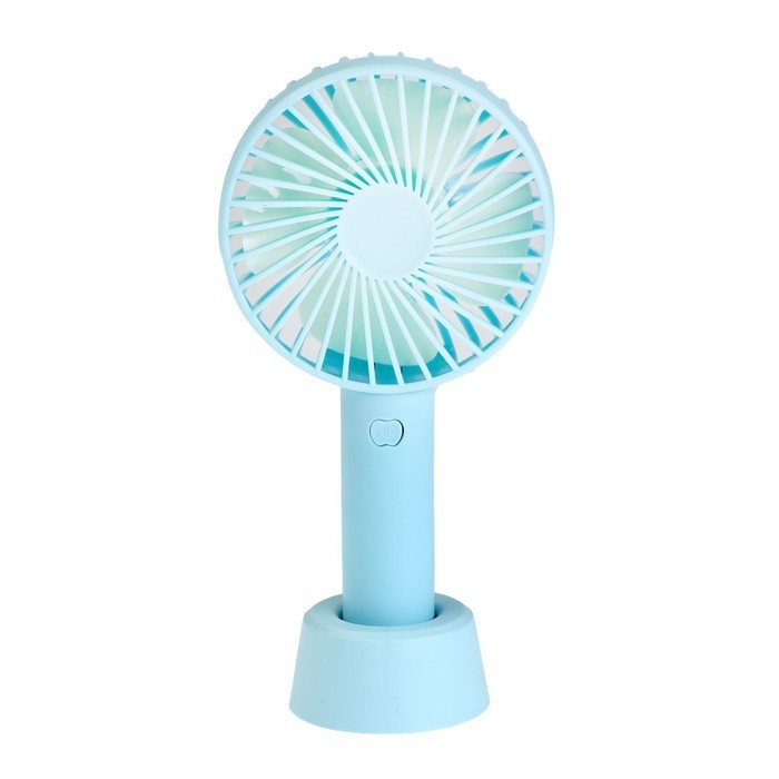 Портативный ручной вентилятор Luazon LOF-02, 3 скорости, на аккумуляторе, 800 мАч, бирюзовый