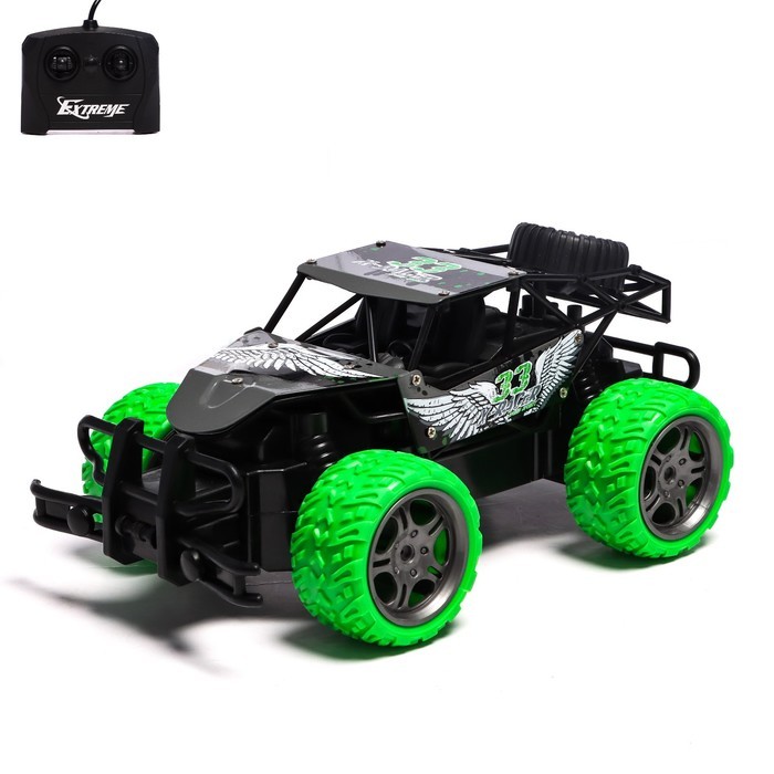 Джип радиоуправляемый «Багги», 1:18, работает от батареек, цвет красный