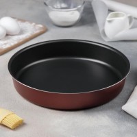 Форма для торта «Забава», 1,6 л, d=22 см, антипригарное покрытие, цвет бордовый