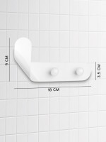 Крючок самоклеящийся Доляна Blisst, 18×3.5×9 см