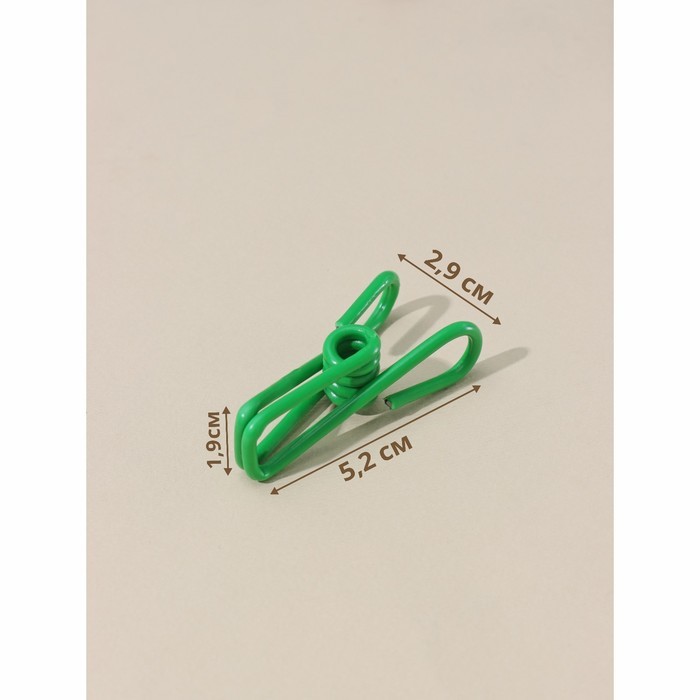 Прищепки для белья Доляна, 5.5×2.9×1.9 см, 10 шт., МИКС