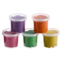 Набор для лепки "Радужный песок", 5 цветов по 140 г + формочка