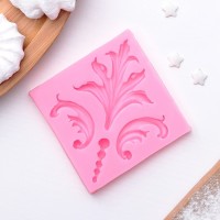 Молд «Завитки», 7×1 см, цвет МИКС