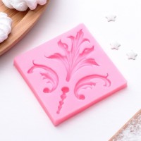 Молд «Завитки», 7×1 см, цвет МИКС