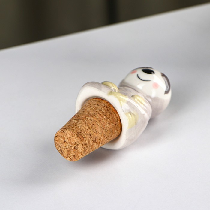 Пробка для бутылки Доляна «Ленивец», 4,5×8,5 см Пробка для бутылки Доляна «Ленивец», 4,5×8,5 см