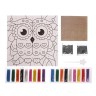Набор для творчества. Фреска песком «Магическая сова»